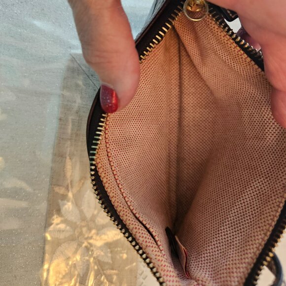 Vintage Brown Croc Embossed Dooney and Bourke Wristlet - Picture 4 of 8